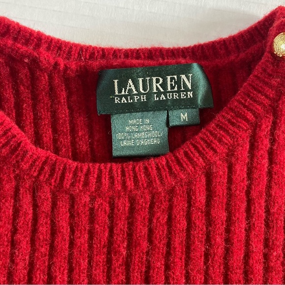 Lauren Ralph Lauren 100% Lambswool Sweater Size M - Picture 8 of 10